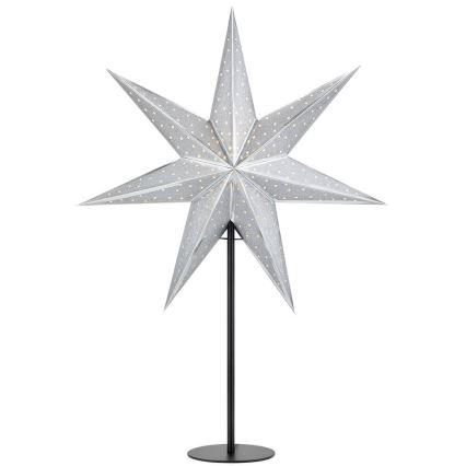 Markslöjd 705794 - Decoração de Natal GLITTER 1xE14/25W/230V 65 cm preto/prateado