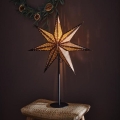 Markslöjd 705796 - Decoração de Natal GLITTER 1xE14/25W/230V 65 cm bronze/preto