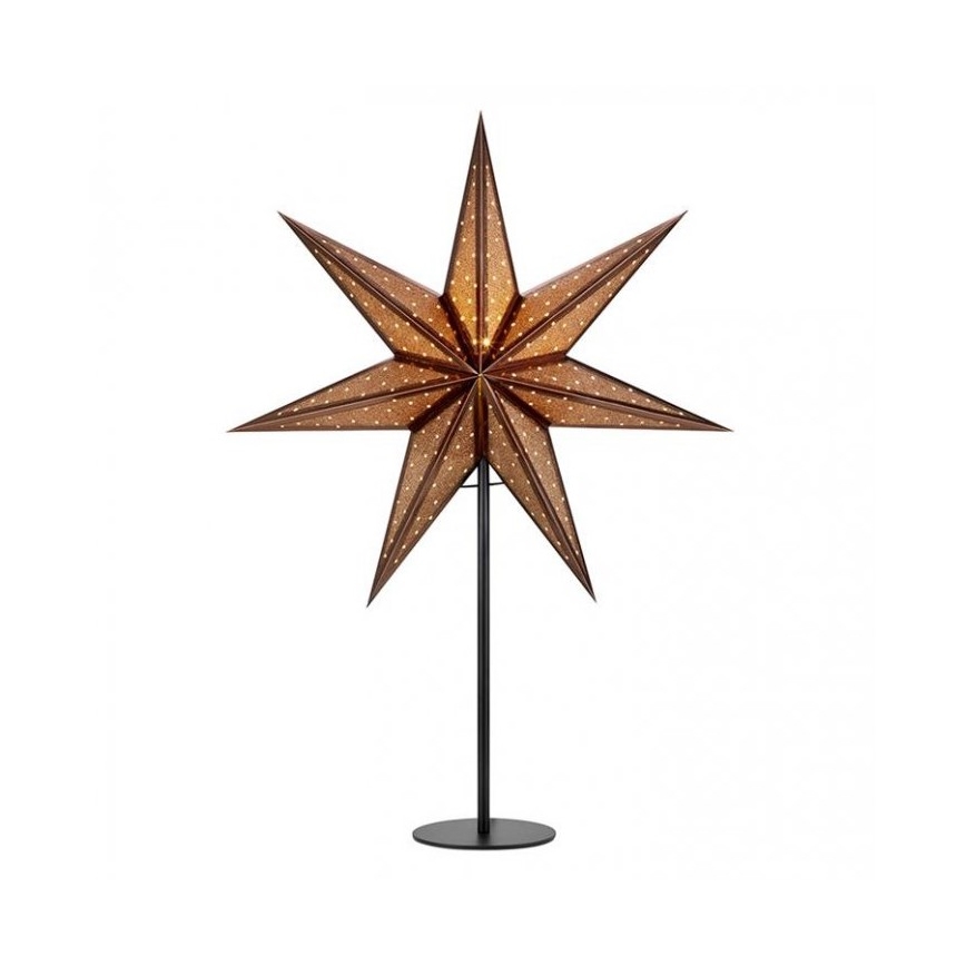 Markslöjd 705796 - Decoração de Natal GLITTER 1xE14/25W/230V 65 cm bronze/preto