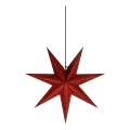Markslöjd 705807 - Decoração de Natal EMBLA 1xE14/6W/230V Ø 45 cm vermelha