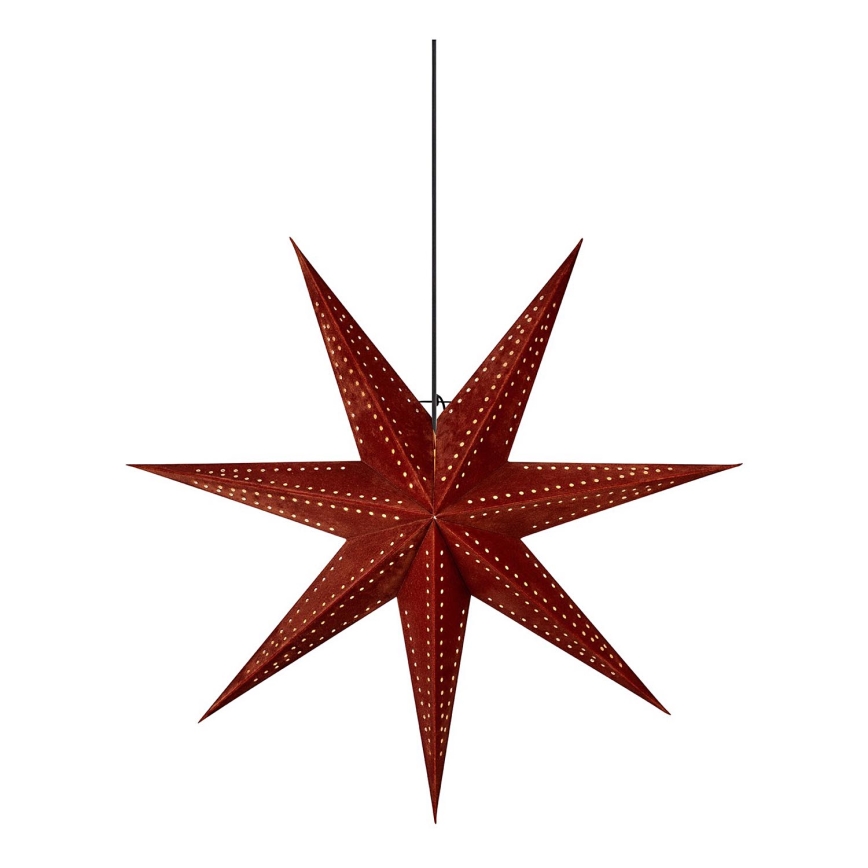Markslöjd 705808 - Decoração de Natal EMBLA 1xE14/25W/230V diâmetro 75 cm vermelho