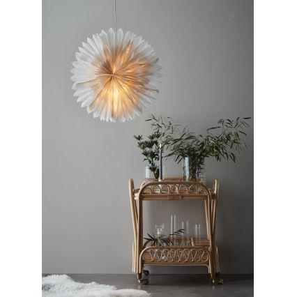 Markslöjd 705841 - Decoração de Natal SOLINA 1xE14/25W/230V diâmetro 60 cm branco