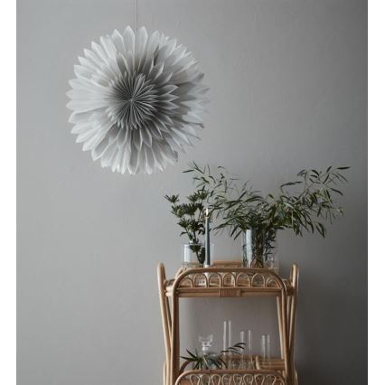 Markslöjd 705841 - Decoração de Natal SOLINA 1xE14/25W/230V diâmetro 60 cm branco