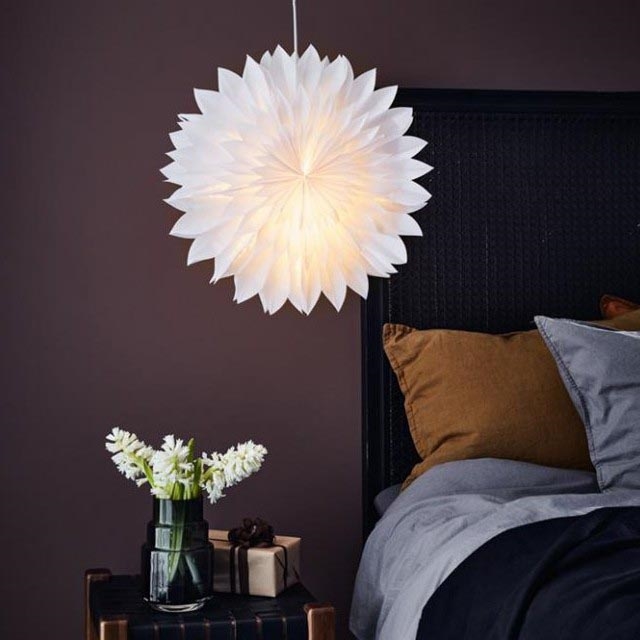 Markslöjd 705842 - Decoração de Natal SOLINA 1xE14/25W/230V d. 48 cm branco