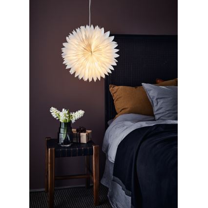 Markslöjd 705843 - Decoração de Natal SOLINA 1xE14/25W/230V diâmetro 45 cm branco