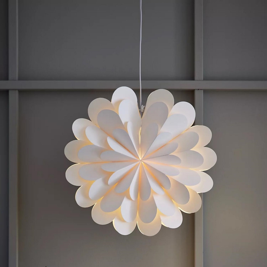 Markslöjd 705944 - Decoração de Natal MARAVILLA 1xE14/25W/230V d. 45 cm branco