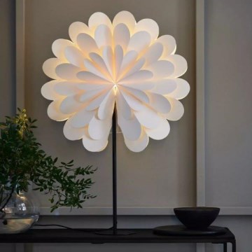 Markslöjd 705946 - Decoração de Natal MARAVILLA 1xE14/25W/230V 68 cm branco/preto