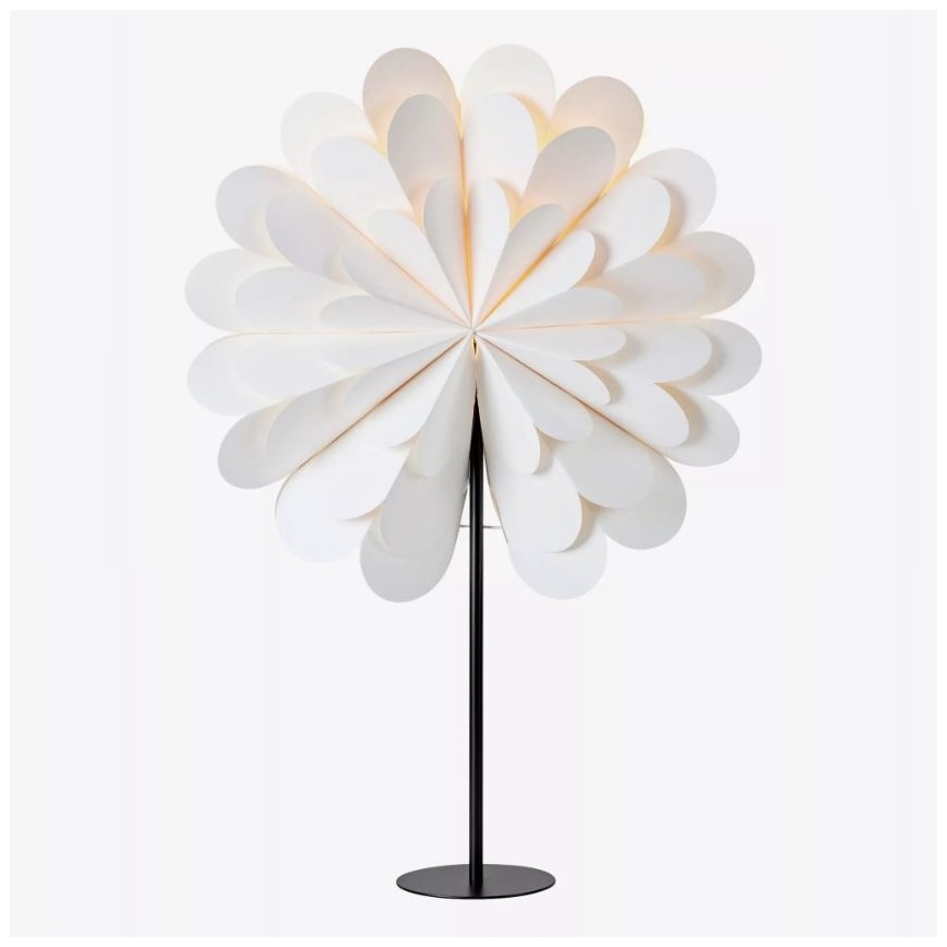 Markslöjd 705946 - Decoração de Natal MARAVILLA 1xE14/25W/230V 68 cm branco/preto
