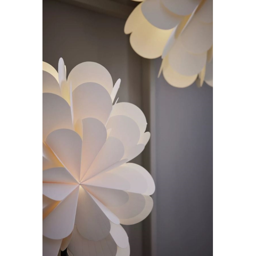 Markslöjd 705946 - Decoração de Natal MARAVILLA 1xE14/25W/230V 68 cm branco/preto
