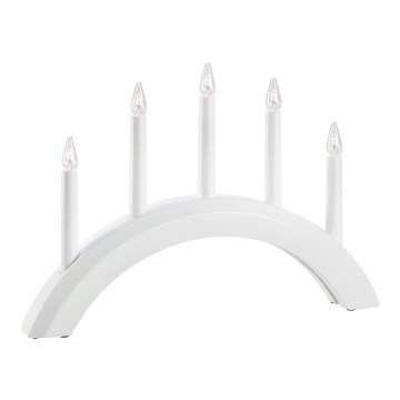 Markslöjd 705952 - Castiçal de Natal AVENTO 5xE10/3W/230V branco