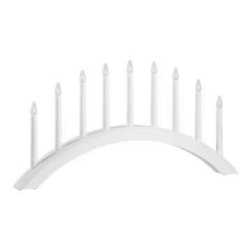 Markslöjd 705954 - Castiçal de Natal AVENTO 9xE10/3W/230V branco