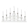 Markslöjd 705965 - Castiçal de Natal NIGHTFALL 7xE10/3W/230V branco