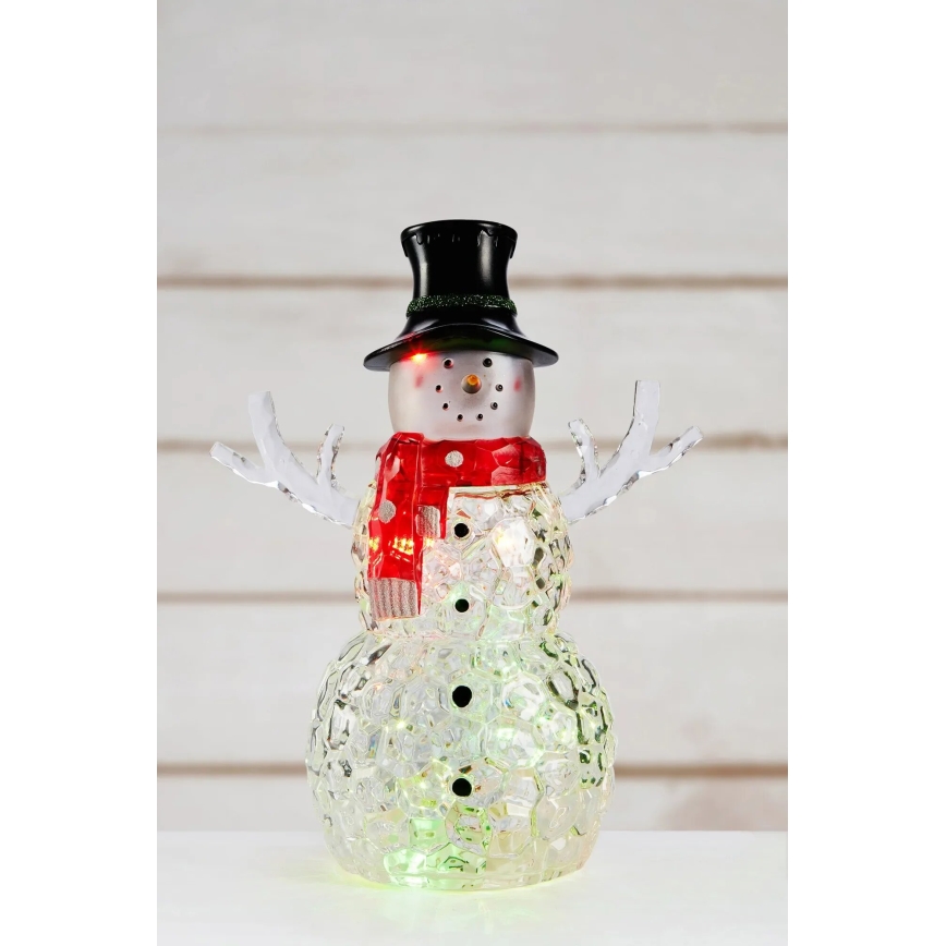 Markslöjd 706044 - Decoração de Natal LED FRANS LED/0,06W/3xAAA Boneco de Neve