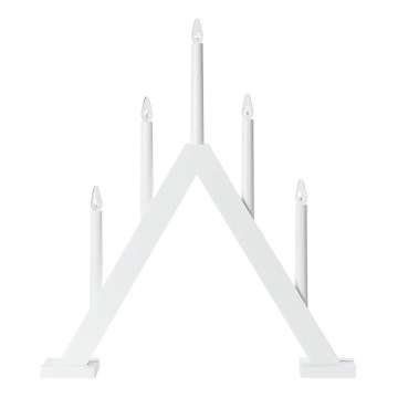 Markslöjd 706222 - Castiçal de Natal ARIELE 5xE10/3W/230V pinho/branco