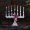 Markslöjd 8004 - Castiçal de natal SVANEHOLM 7xE10/3W/230V branco