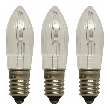 Markslöjd 8264 - CONJUNTO 3x Lâmpadas industriais de Natal TOPPLAMPA E10/3W/55V