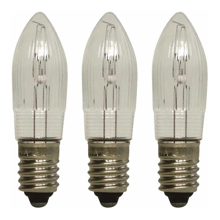 Markslöjd 8264 - CONJUNTO 3x Lâmpadas industriais de Natal TOPPLAMPA E10/3W/55V