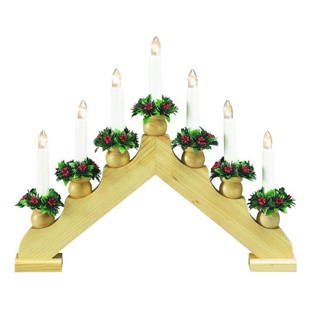 Markslöjd 8314,300 - Castiçal de natal TOMAS 7xE10/3W/230V