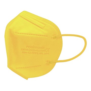 Máscara de tamanho de criança FFP2 ROSIMASK MR-12 NR amarela 1pc