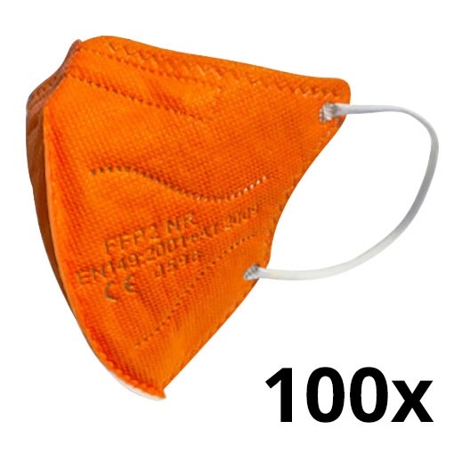 Máscara infantil FFP2 NR Kids laranja 100pcs