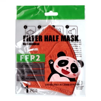 Máscara infantil FFP2 NR Kids laranja 100pcs