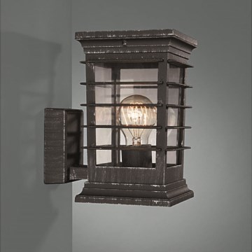 Massive 15280/54/10 - Luz de parede de exterior BRIDGEPORT 1xE27/60W/230V IP44