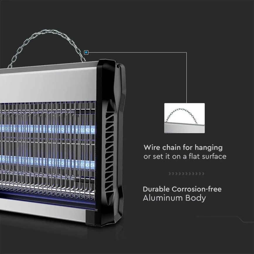 Mata-insetos elétrico 2x15W/230V 100m2