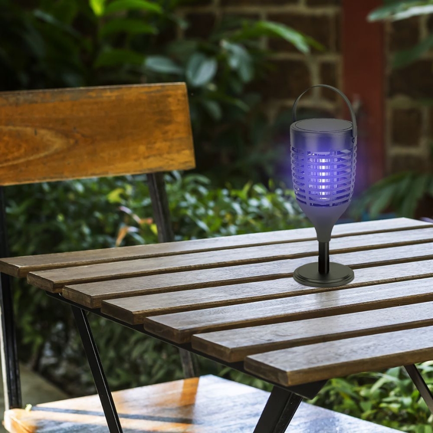 Mata-Insetos solar 3em1 LED/1,3W/3,7V IP24 20 mate