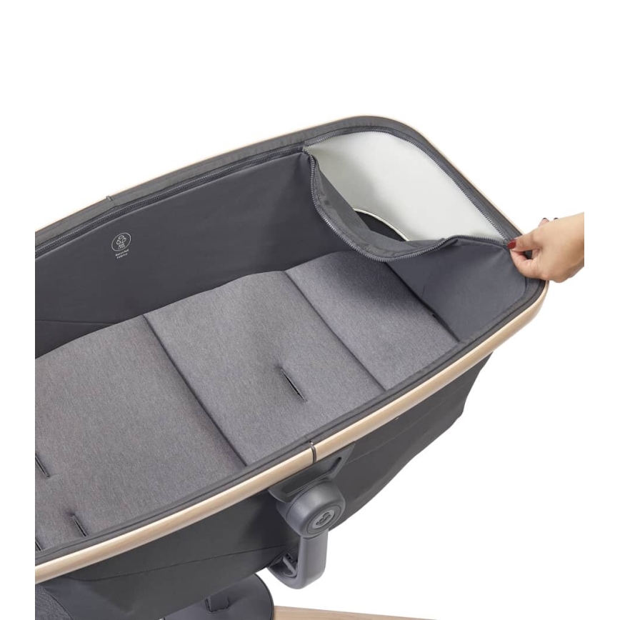 Maxi-Cosi - Cesta de bebé 3em1 ALBA cinzento