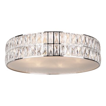 MAXLIGHT C0122 - Iluminação de teto DIAMANTE 6xG9/42W/230V diâmetro 46 cm cromado brilhante