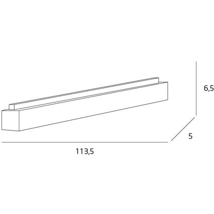 MAXLIGHT C0125 - Iluminação de teto LED LINEAR LED/36W/230V 113,5 cm branco