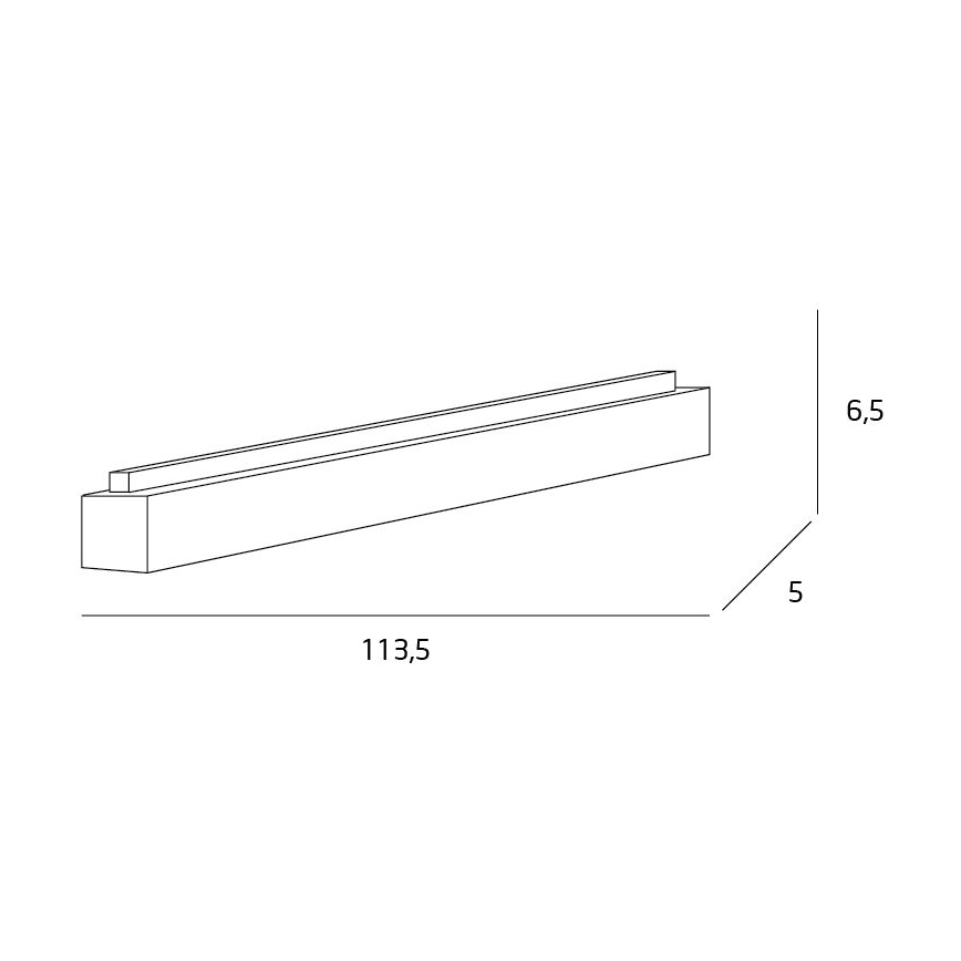 MAXLIGHT C0125 - Iluminação de teto LED LINEAR LED/36W/230V 113,5 cm branco
