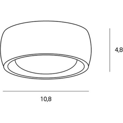 MAXLIGHT C0135 - Iluminação de teto para casa de banho LED KODAK LED/8W/230V diâmetro 10,8 cm IP44 branco