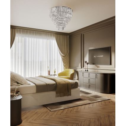 MAXLIGHT C0136 - Iluminação de teto MONACO 9xG9/40W/230V diâmetro 42 cm cromado brilhante