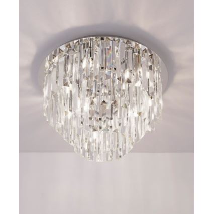 MAXLIGHT C0136 - Iluminação de teto MONACO 9xG9/40W/230V diâmetro 42 cm cromado brilhante
