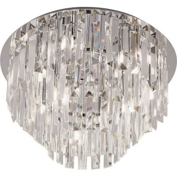 MAXLIGHT C0137 - Iluminação de teto MONACO 15xG9/40W/230V diâmetro 60 cm cromado brilhante