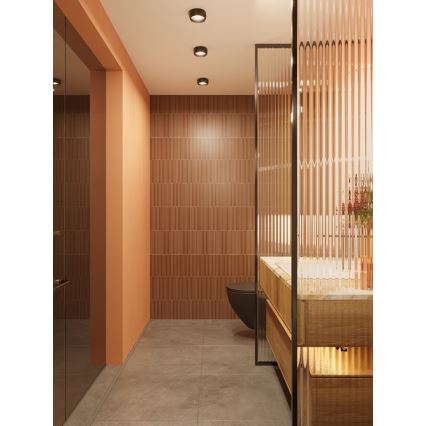 MAXLIGHT C0204 - Iluminação de teto para casa de banho LED KODAK LED/8W/230V diâmetro 10,8 cm IP44 preto