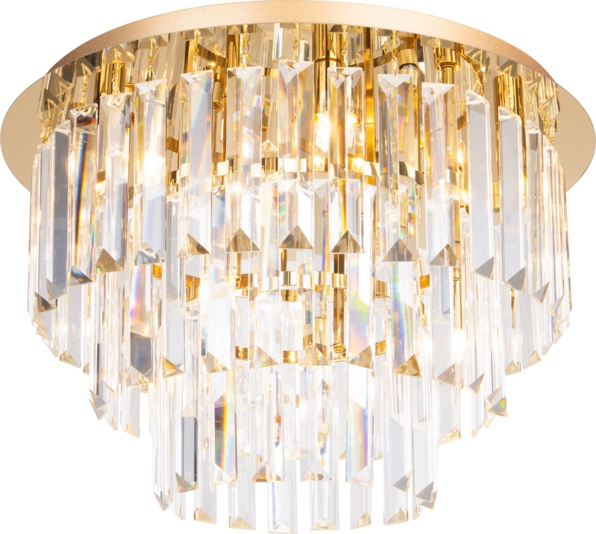 MAXLIGHT C0205 - Iluminação de teto MONACO 9xG9/40W/230V diâmetro 42 cm dourado