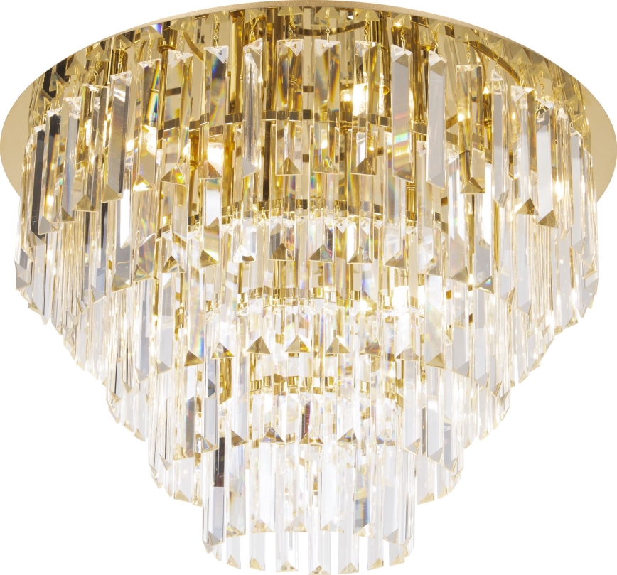MAXLIGHT C0224 - Iluminação de teto MONACO 16xG9/40W/230V diâmetro 80 cm dourado