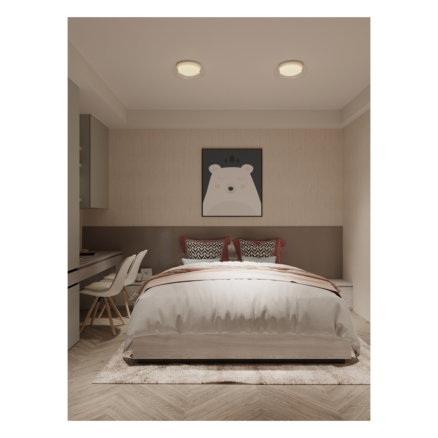 MAXLIGHT C0233 - Iluminação de teto LED DUO LED/10W/230V diâmetro 34 cm branco