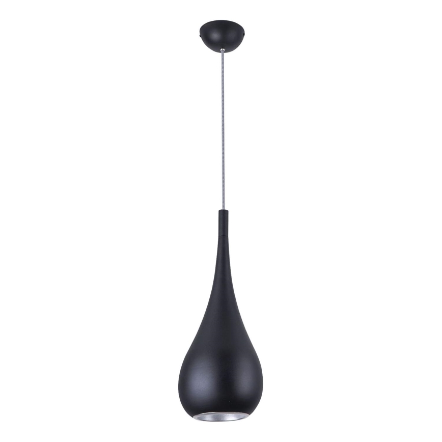 MAXLIGHT P0233 - Candeeiro suspenso DROP 1xE27/40W/230V diâmetro 20 cm preto