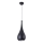 MAXLIGHT P0233 - Candeeiro suspenso DROP 1xE27/40W/230V diâmetro 20 cm preto