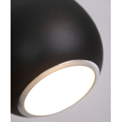 MAXLIGHT P0233 - Candeeiro suspenso DROP 1xE27/40W/230V diâmetro 20 cm preto