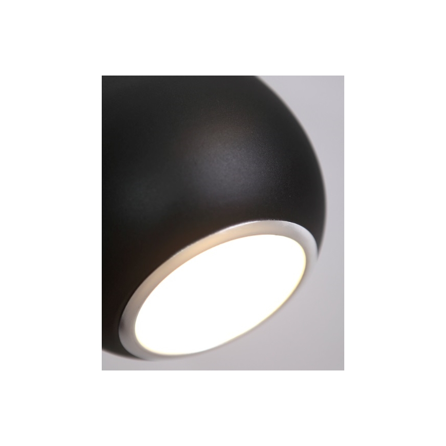 MAXLIGHT P0233 - Candeeiro suspenso DROP 1xE27/40W/230V diâmetro 20 cm preto