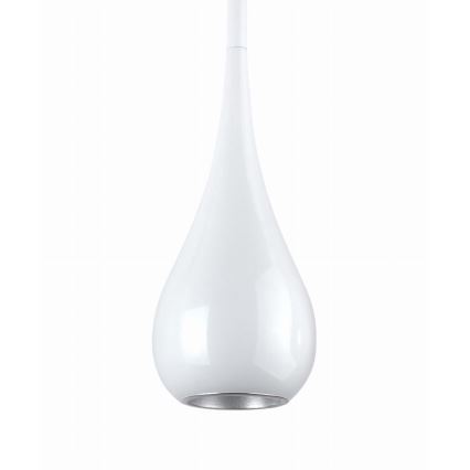 MAXLIGHT P0235 - Candeeiro suspenso DROP 1xE27/40W/230V diâmetro 20 cm branco