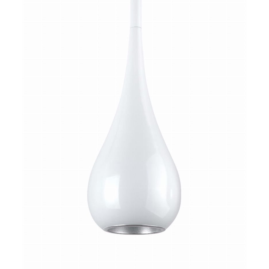 MAXLIGHT P0235 - Candeeiro suspenso DROP 1xE27/40W/230V diâmetro 20 cm branco