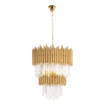 MAXLIGHT P0283 - Candeeiro suspenso VOGUE 16xE14/40W/230V diâmetro 60 cm dourado