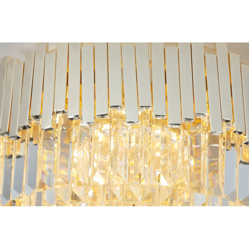 MAXLIGHT P0368 - Candeeiro suspenso TREND 8xE14/40W/230V diâmetro 45 cm dourado