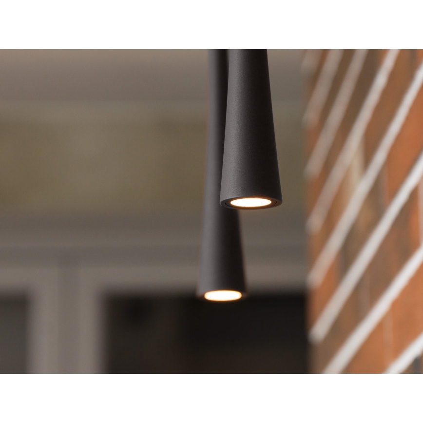 MAXLIGHT P0373 - Candeeiro suspenso LED CAFÉ LED/7W/230V diâmetro 3 cm preto