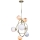MAXLIGHT P0378 - Candeeiro suspenso COSMOS 7xG9/40W/230V dourado